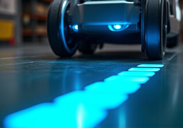 Visualisasi ketepatan pergerakan AGV